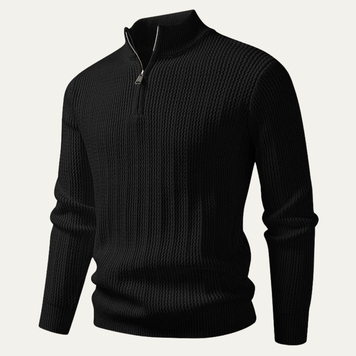 The Cavallino Men's Half Zip Knitted Winter Sweater