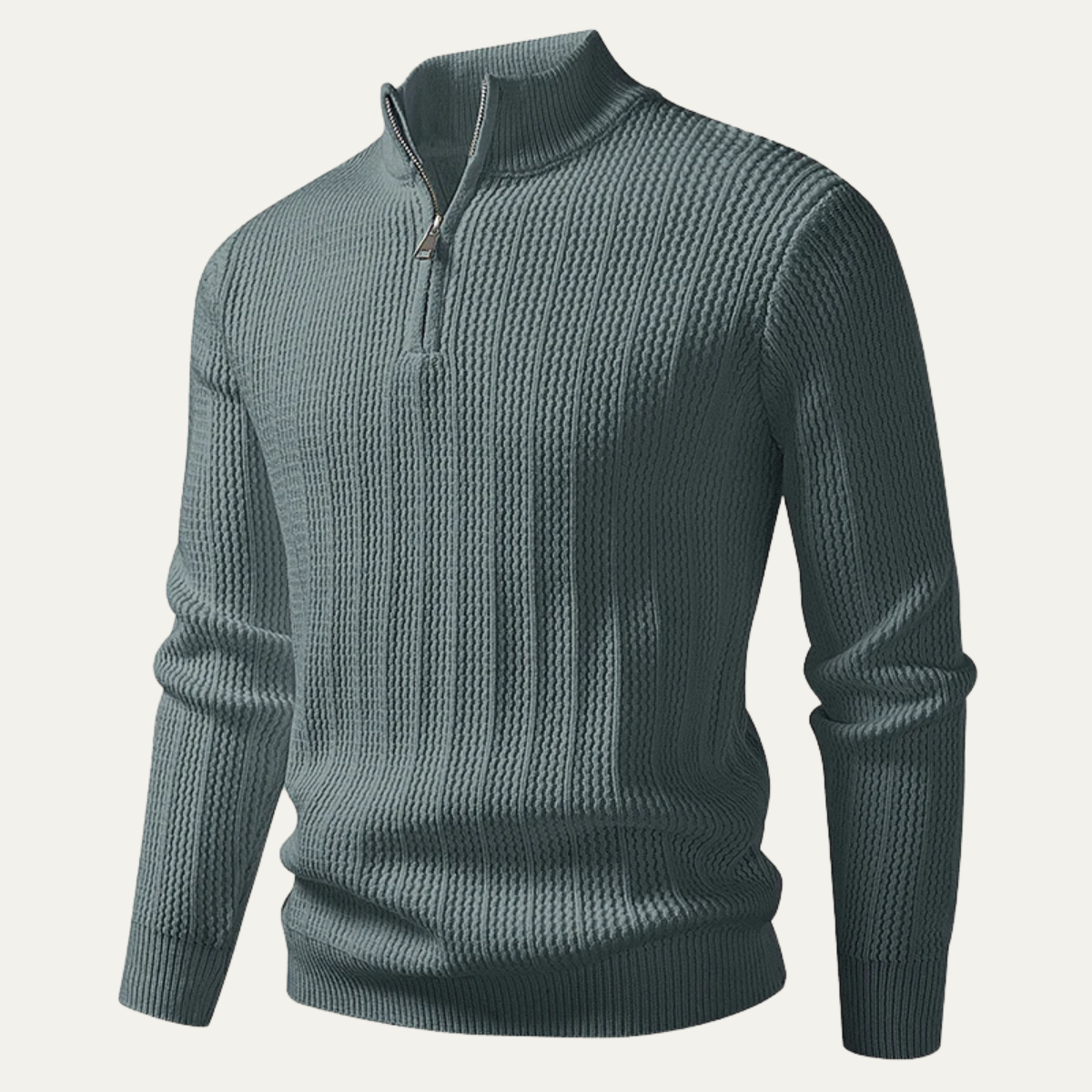 The Cavallino Men's Half Zip Knitted Winter Sweater