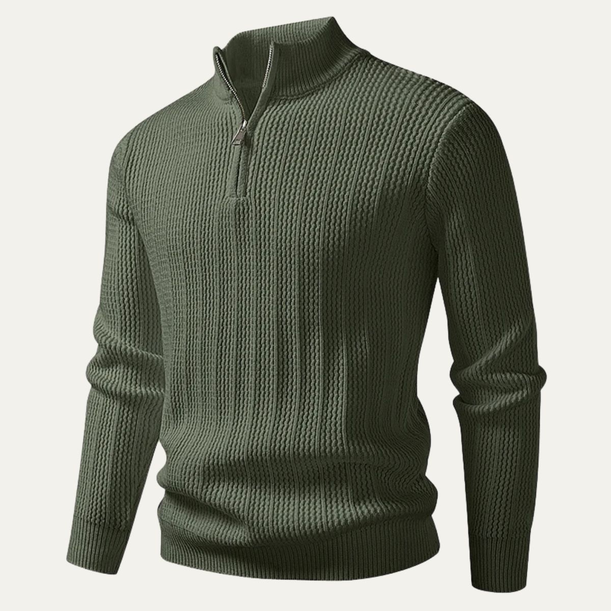 The Cavallino Men's Half Zip Knitted Winter Sweater