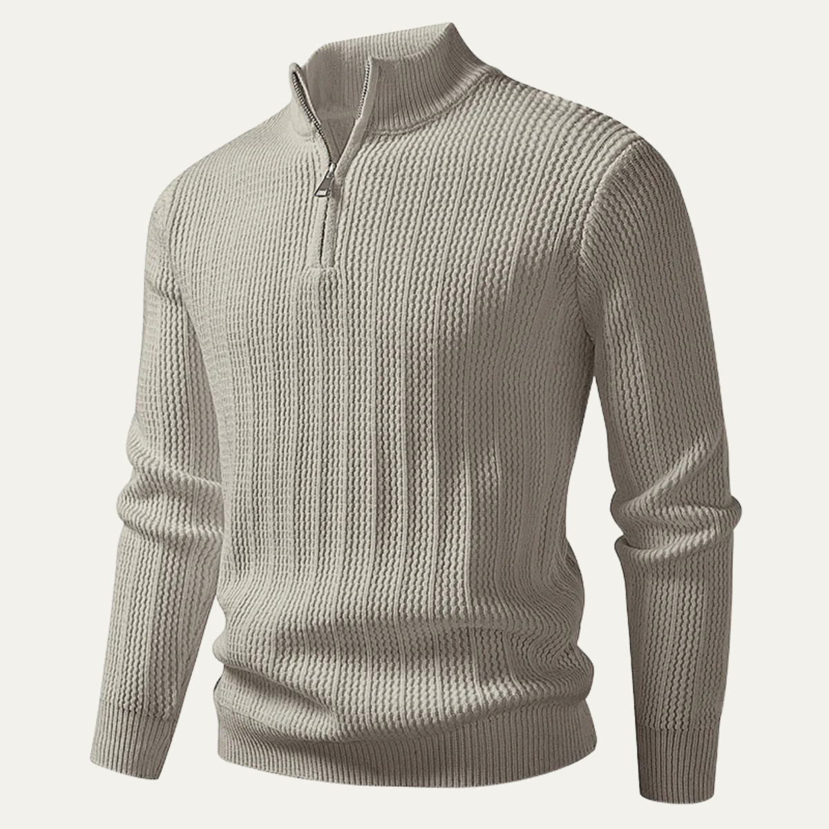 The Cavallino Men's Half Zip Knitted Winter Sweater