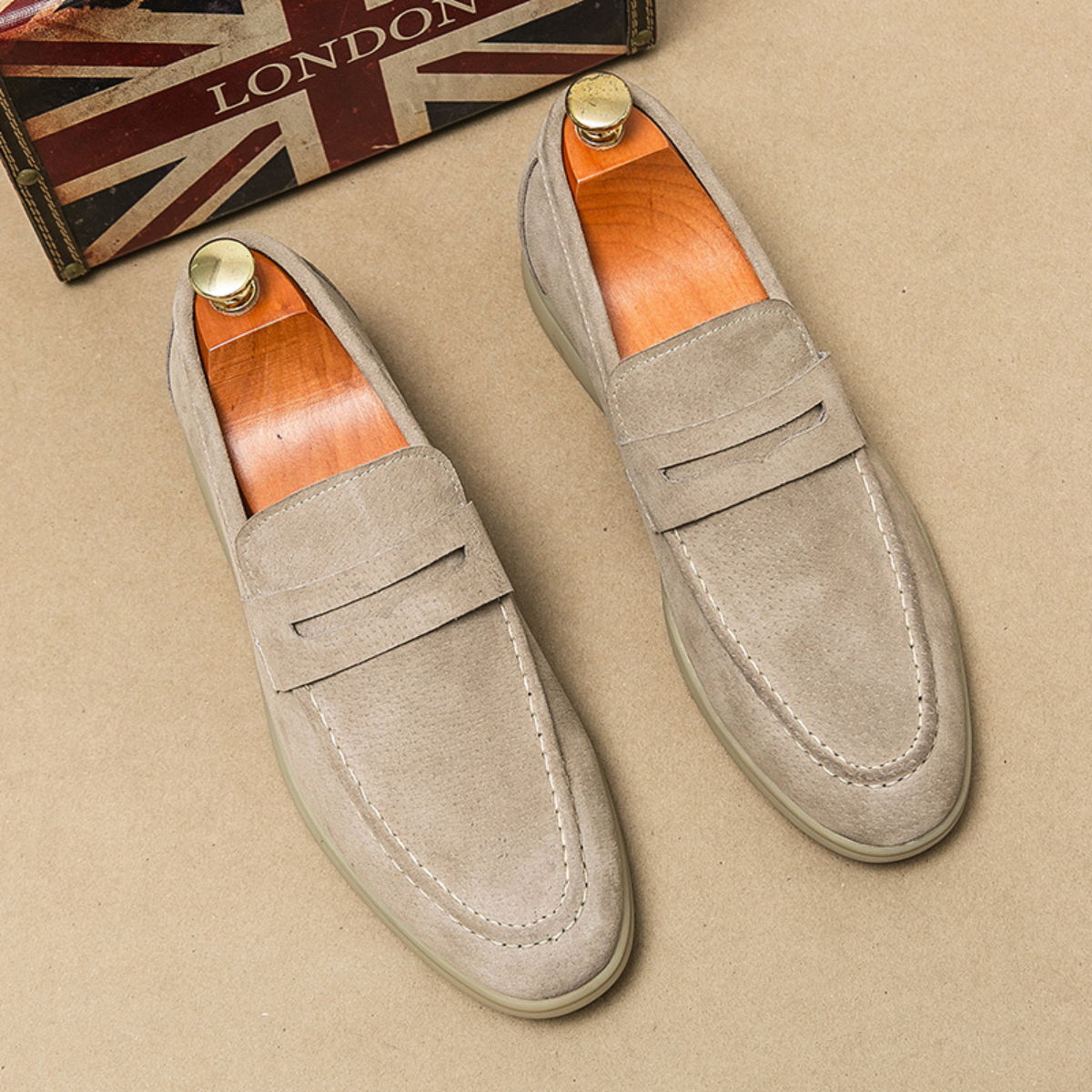 The Daylesford Men’s Classic Slip On Suede Loafers