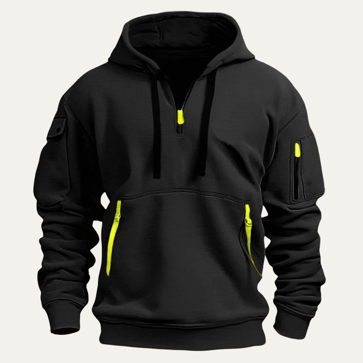 The Silverlawn Men’s Modern Durable Multi Pocket Hoodie Jacket