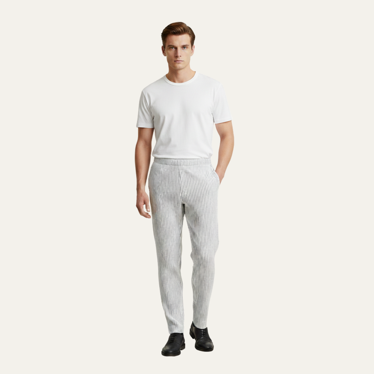 The Pineview Park Men’s Lightweight  Loose Fit Pleated Straight Leg Pants
