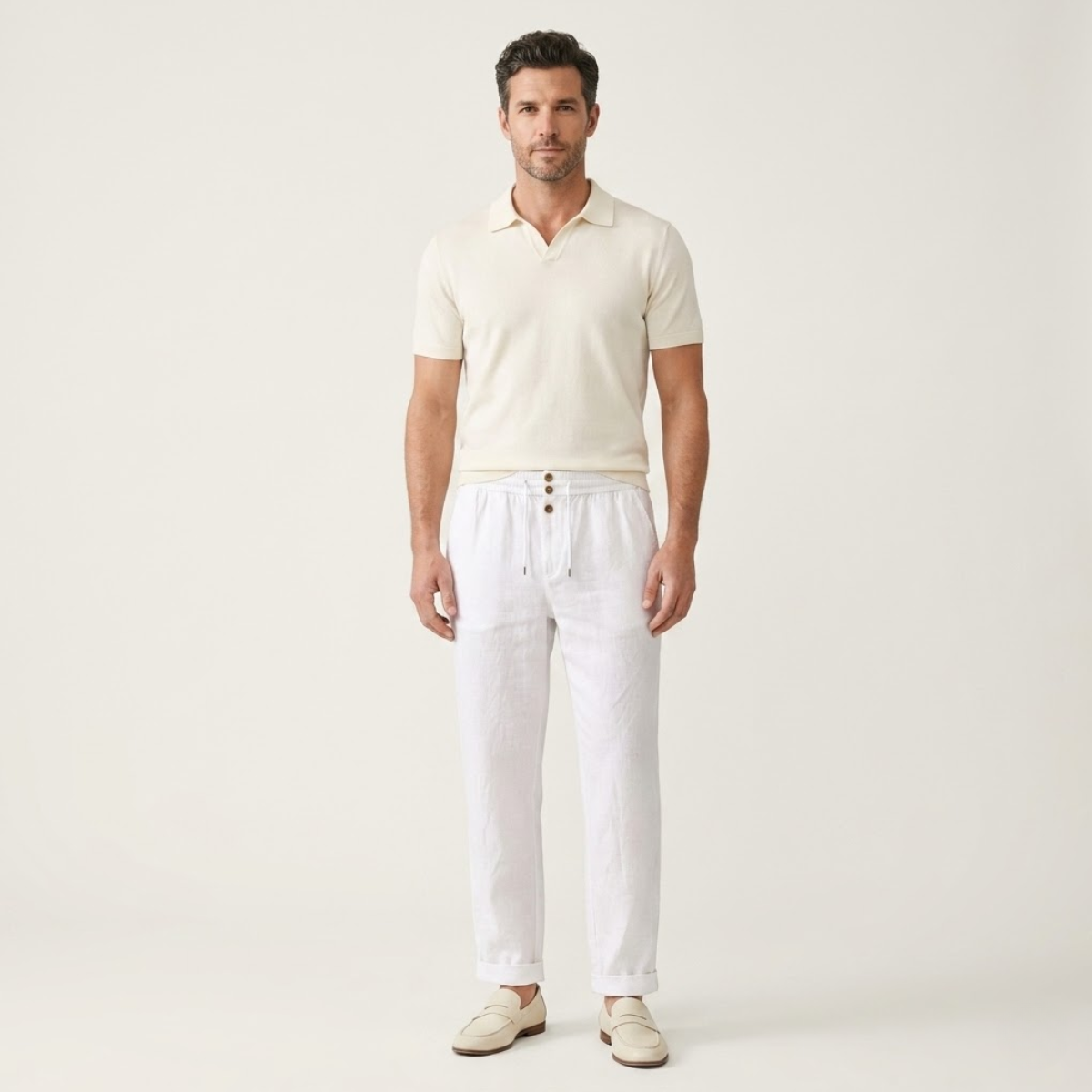 The Greenhaven Men’s Elegant Lightweight Summer Linen Pants