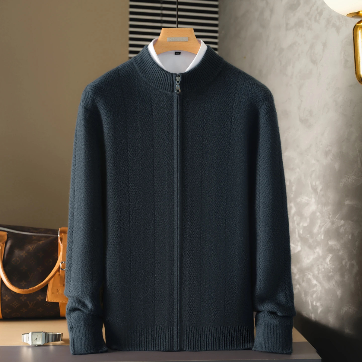 The Highmoor Sweater – Men's 100% Soft Luxury Wool Knit Cardigan