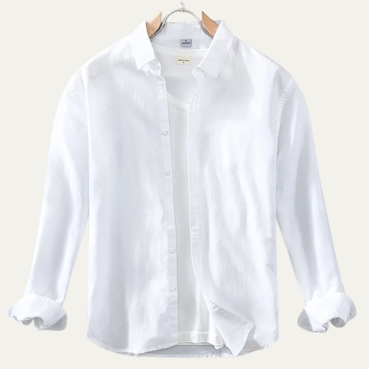 The Brookmoor Men’s Classic Linen Cotton Button Up Shirt