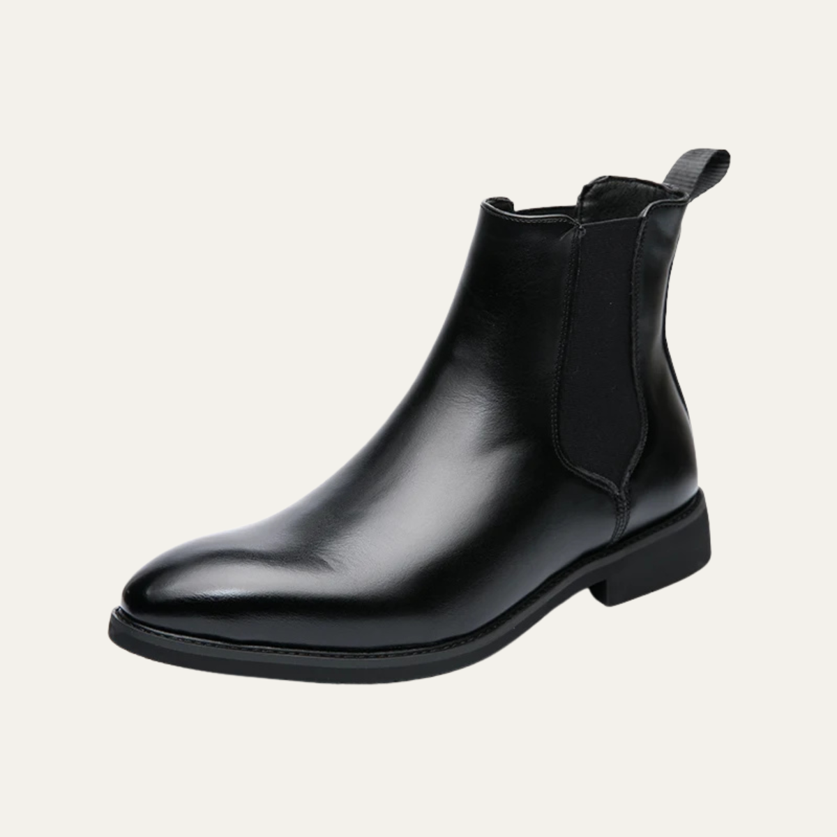 The Manduria Men’s Elegant Polished Classic Leather Ankle Dress Boots