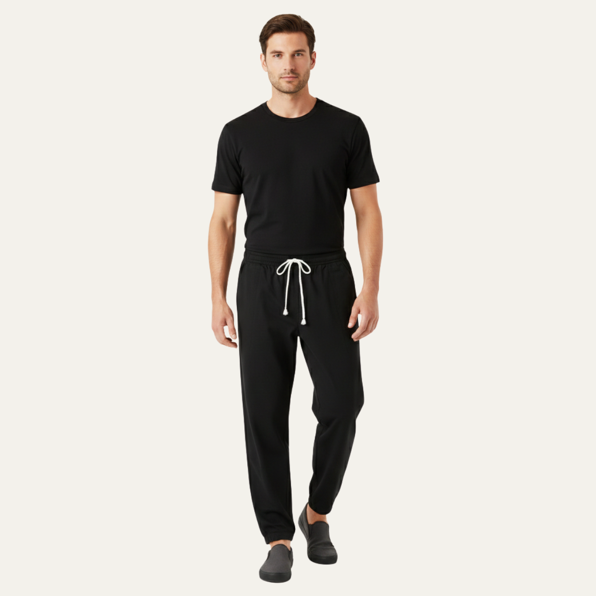 The Pinebrook Park Men’s Loose Cotton Linen Drawstring Pants