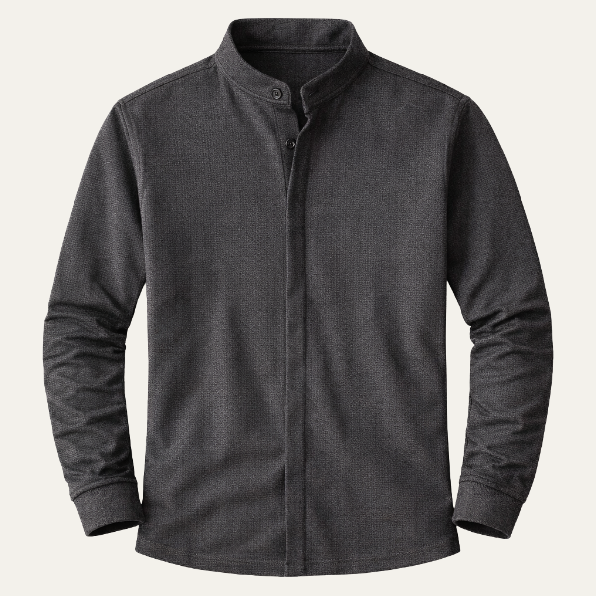 The Corniglia Men’s Slim Fit Stand Collar Knit Shirt