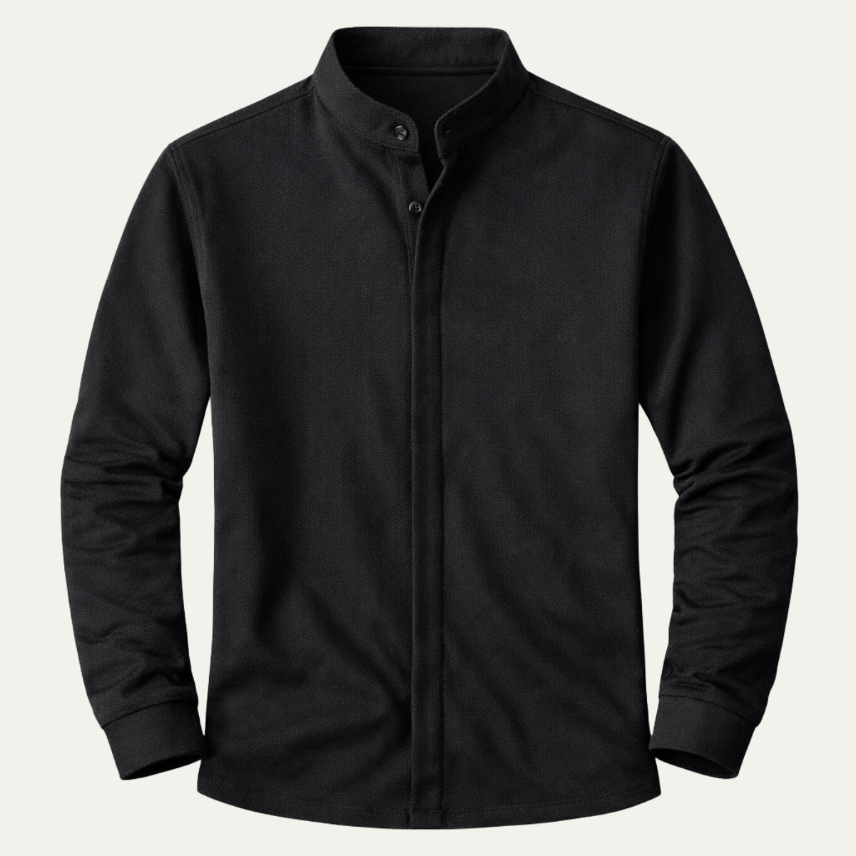 The Corniglia Men’s Slim Fit Stand Collar Knit Shirt