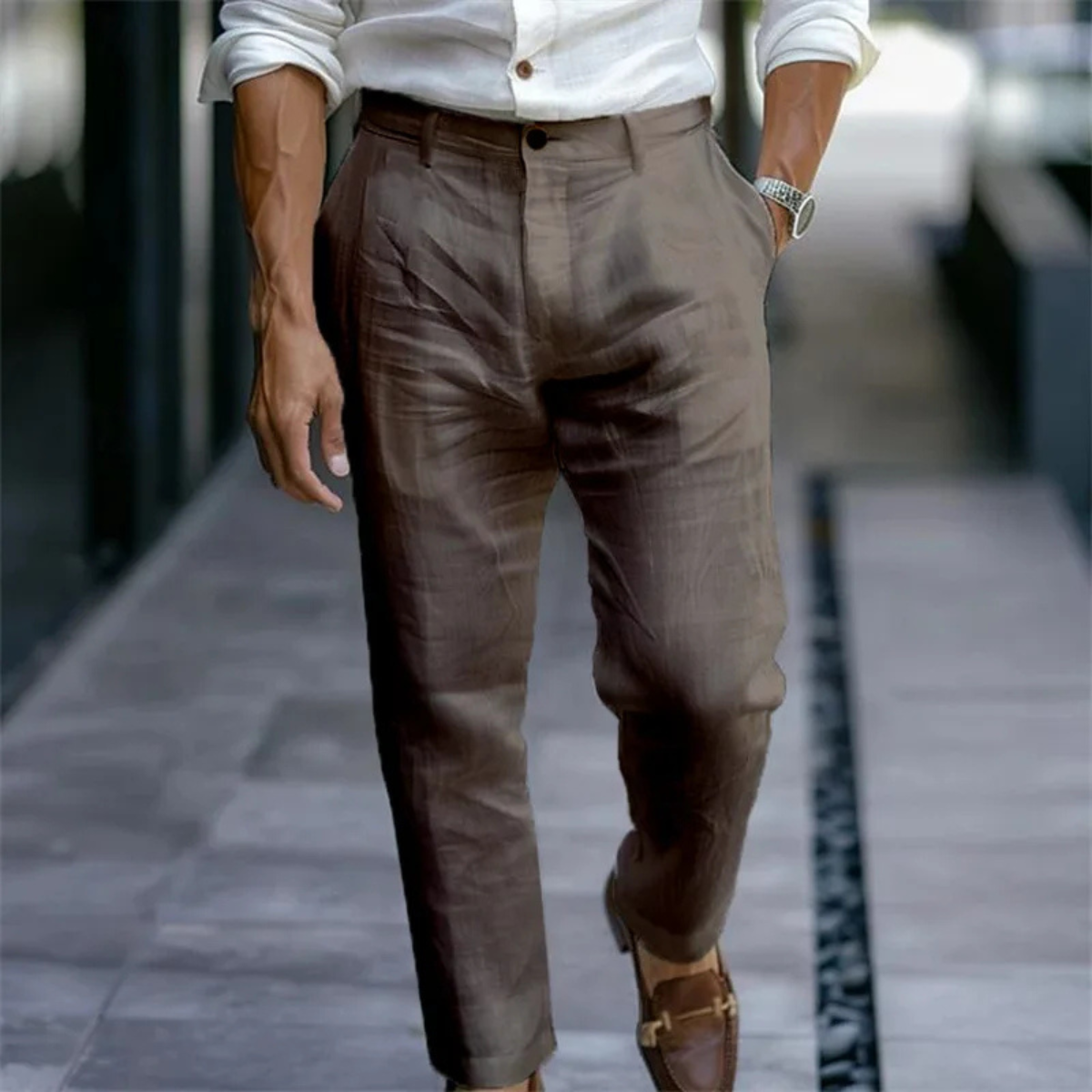 The Venezia Men’s Lightweight Linen Summer Pants