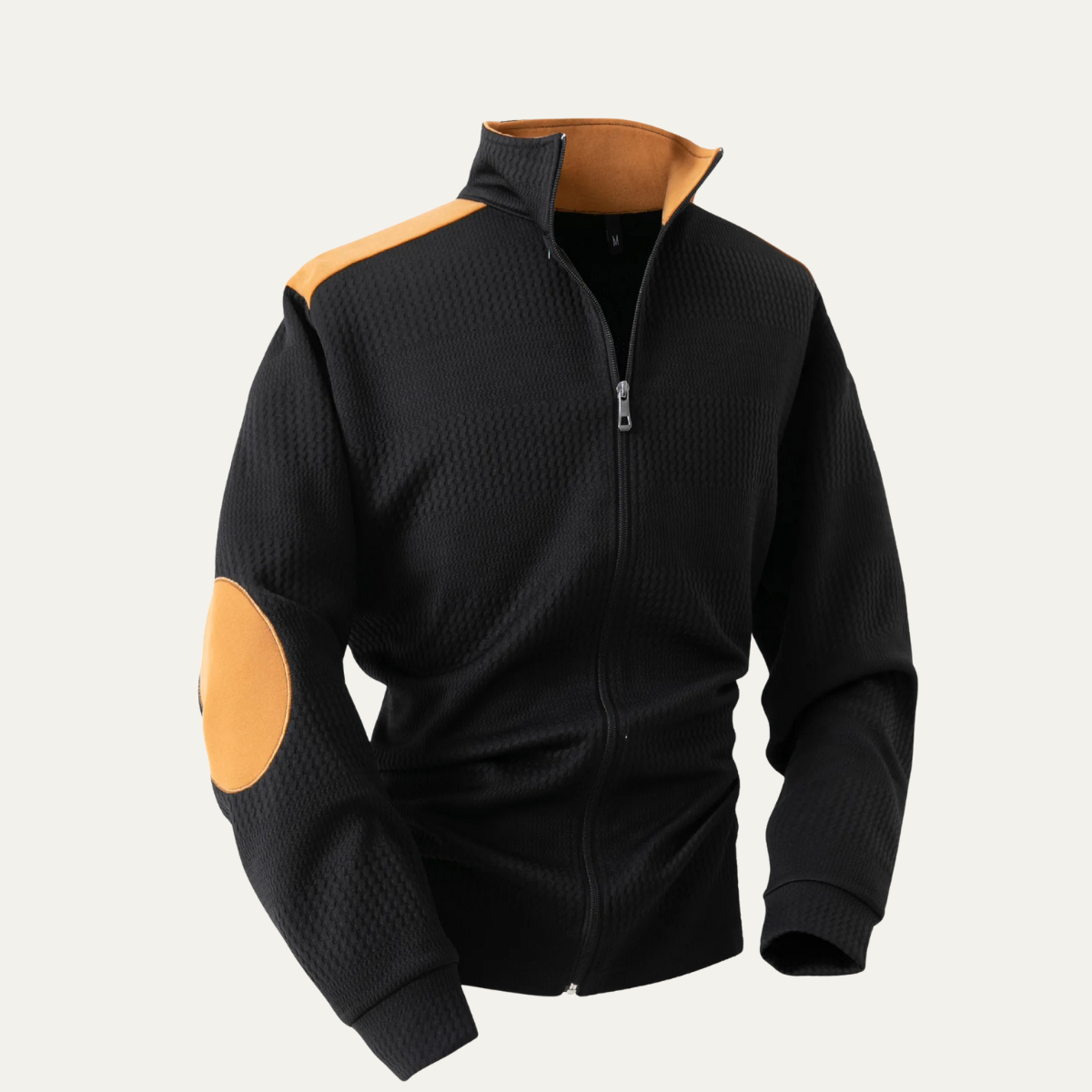 The Locorotondo Men’s Lightweight Zip Up Stand Collar Knit Sweater