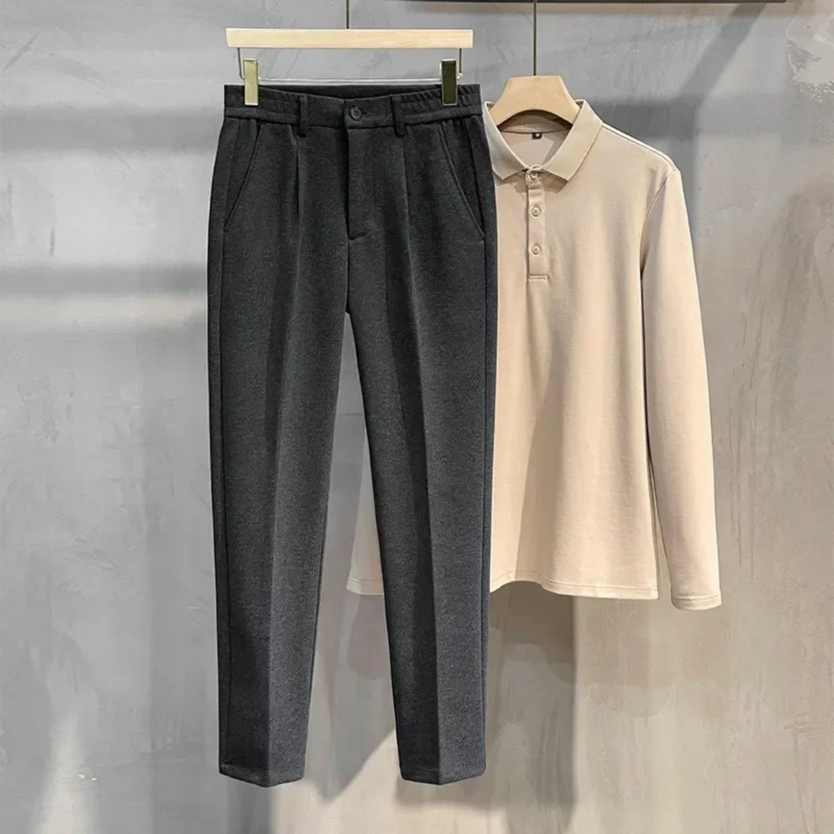 The Asti Men’s Smart Casual Tailored Straight Leg Pants