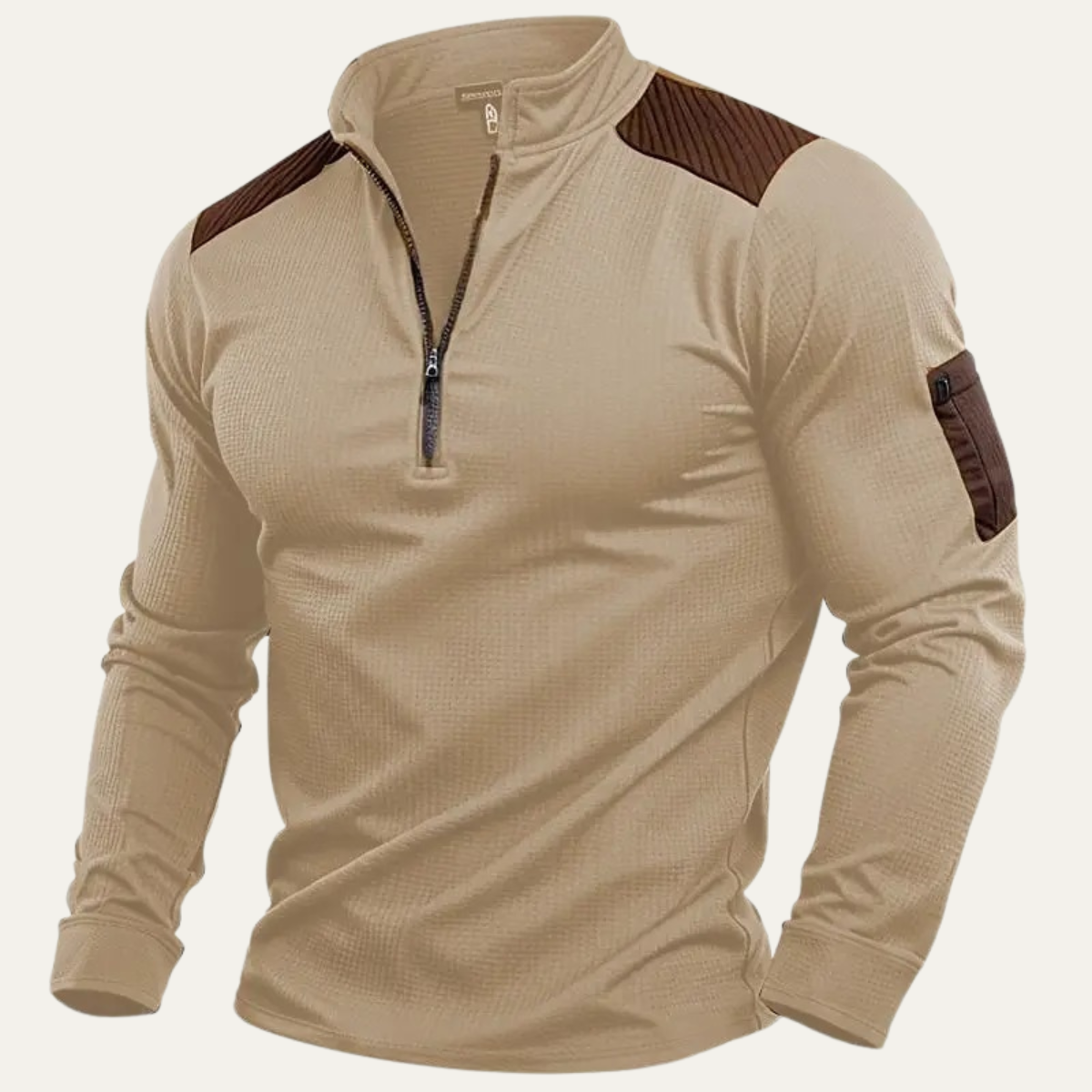 The Canazei Men's Half Zip Casual Stand Collar Sweater
