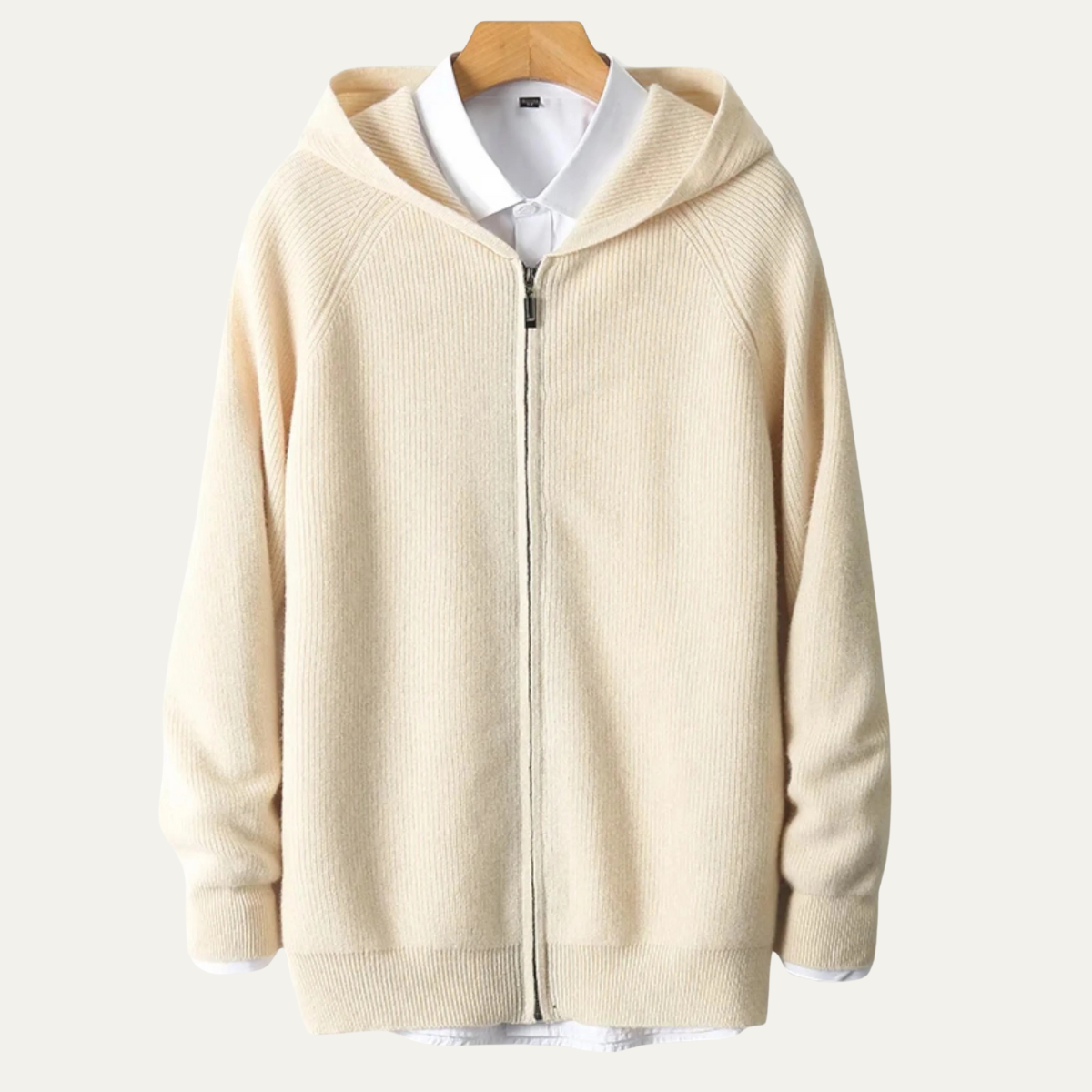 The Riva Garda Men’s Soft Luxury Merino Wool Zipped Sweater