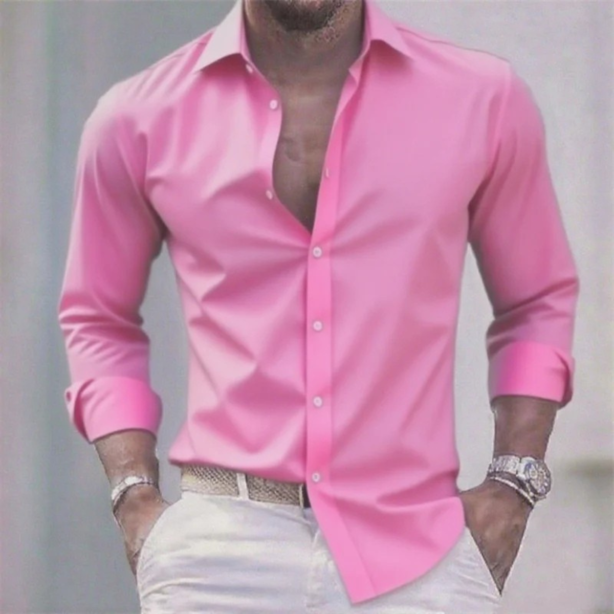 The Ostrava Men’s Slim Fit Business Stretch Dress Shirt