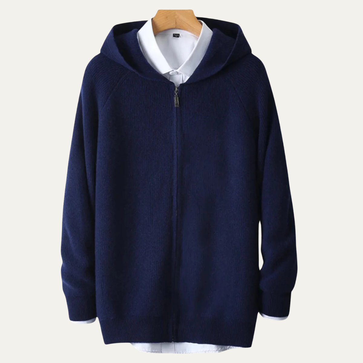 The Riva Garda Men’s Soft Luxury Merino Wool Zipped Sweater