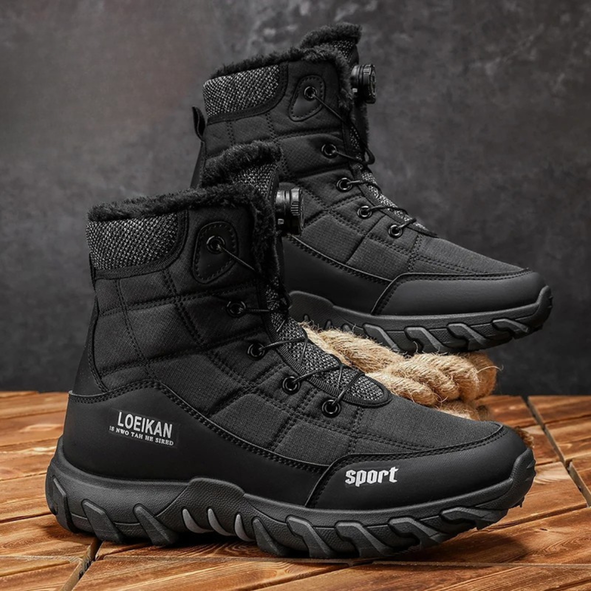 The Northpark Men’s Stylish Plush Lined Snow Boots