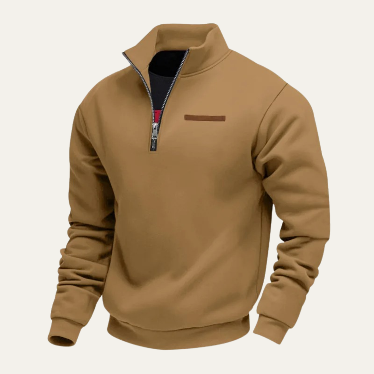 The Silverbrook Men’s Warm Stand Collar Trendy Half Zip Sweater