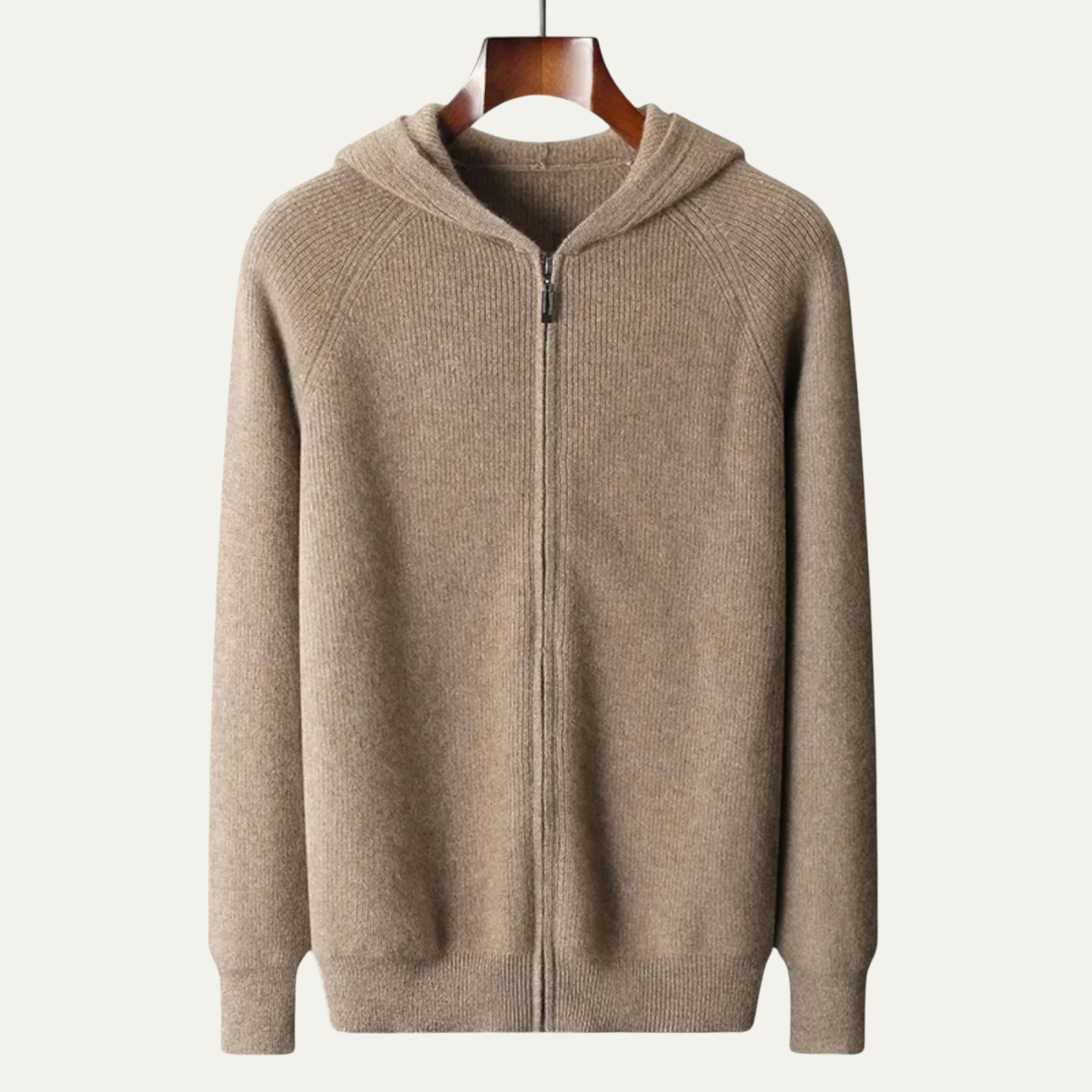 The Riva Garda Men’s Soft Luxury Merino Wool Zipped Sweater