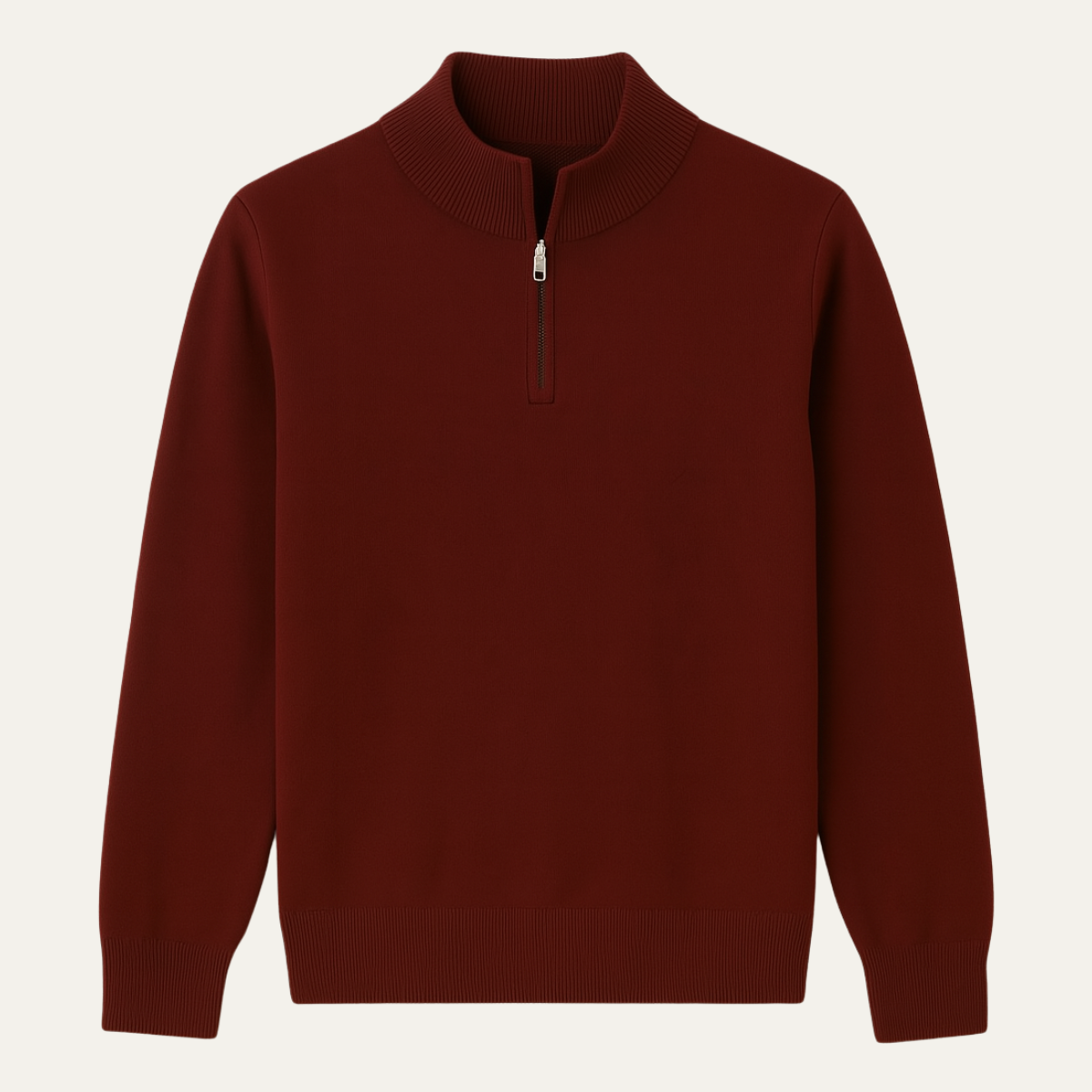 The Guildford Men's Old Money Half-Zip Navy Blue Sweater