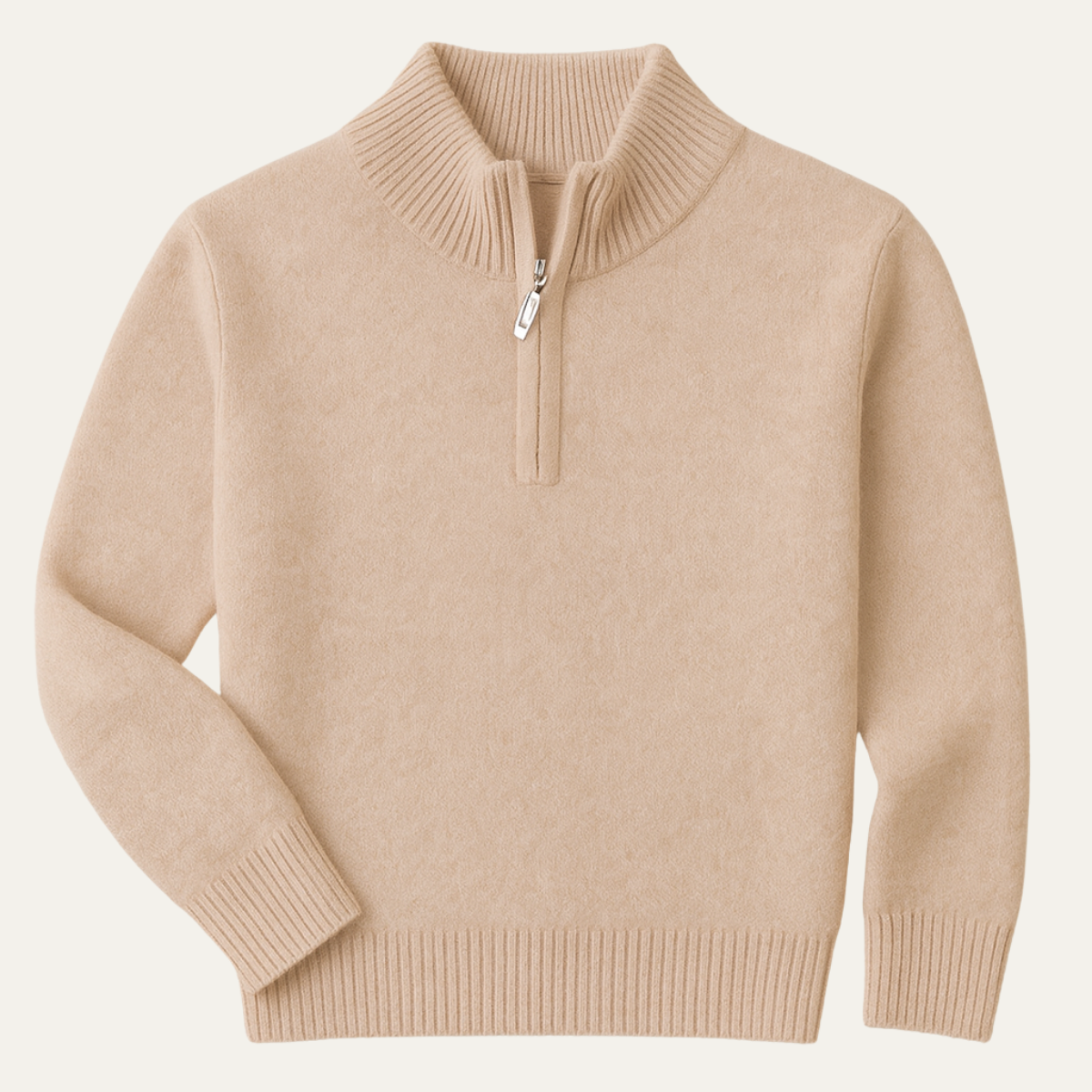 The Crestfield Quarter Zip Sweater – Men's 100% Soft Luxury Wool Knit Sweater