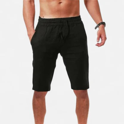 The Geneva Linen Summer Drawstring Shorts Men